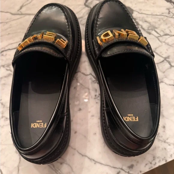 Fendi platform shoes - worn once! Comes with dust bags - Picture 2 of 4